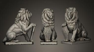 3D модель Статуя льва v2 (STL)